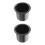 2Pièces Support De Noir Acier Inoxydable Pour 4