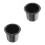 2Pièces Support De Noir Acier Inoxydable Pour 7