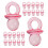 800Pièces Sucettes Roses Mini En Pour Cadeaux Décor 1
