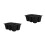 2Pièces Plateau Semis Silicone Noir Réutilisable Pour Jardin 7