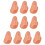 20Pcs Manicure Training Hand Beige Reusable Practice Fingers for Nails 9