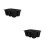 2Pièces Plateau Semis Silicone Noir Réutilisable Pour Jardin 8
