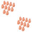 20Pcs Manicure Training Hand Beige Reusable Practice Fingers for Nails 6