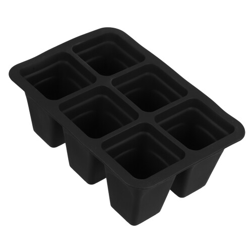 2Pièces Plateau Semis Silicone Noir Réutilisable Pour Jardin 1
