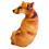 2Pièces Peluche Chien Marron En Coton PP Pour Décor 1