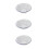3Pcs Vintage White Enamel Round Pie Plates for Baking and Storage 8