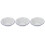 3Pcs Vintage White Enamel Round Pie Plates for Baking and Storage 10