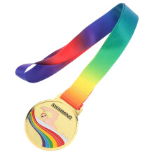 2Pièces Médaille Enfants Or En Alliage Zinc, Natation Sport
