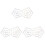 3Pcs Transparent Quilting Ruler Set for Sewing Crafts Assorted Colors 2