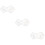 3Pcs Transparent Quilting Ruler Set for Sewing Crafts Assorted Colors 9