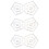 3Pcs Transparent Quilting Ruler Set for Sewing Crafts Assorted Colors 8