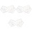 3Pcs Transparent Quilting Ruler Set for Sewing Crafts Assorted Colors 3