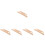 5Pcs Wood Weaving Shuttle Durable Knitting Accessory Chocolate Finish 7