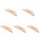 5Pcs Wood Weaving Shuttle Durable Knitting Accessory Chocolate Finish 4