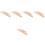 5Pcs Wood Weaving Shuttle Durable Knitting Accessory Chocolate Finish 6