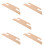 5Pcs Wood Weaving Shuttle Durable Knitting Accessory Chocolate Finish 10