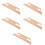 5Pcs Wood Weaving Shuttle Durable Knitting Accessory Chocolate Finish 9