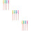 12Pcs Children's Bubble Wands Assorted Colors Safe Plastic Sticks 9