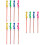 12Pcs Children's Bubble Wands Assorted Colors Safe Plastic Sticks 7