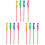 12Pcs Children's Bubble Wands Assorted Colors Safe Plastic Sticks 2