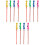 12Pcs Children's Bubble Wands Assorted Colors Safe Plastic Sticks 3