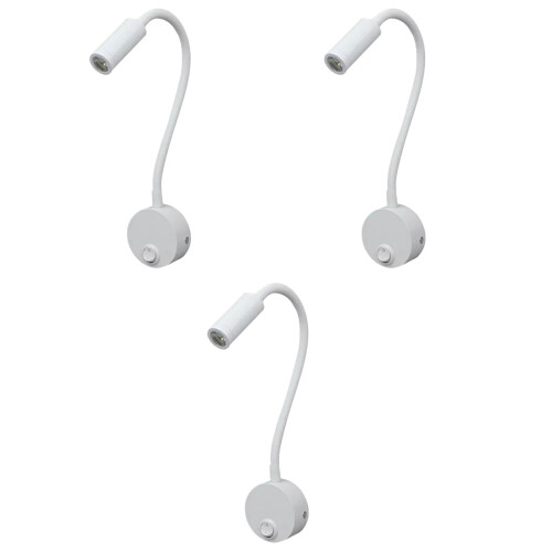 6Pcs Bedroom Desk Lamp White LED Work Light Eye Friendly 2