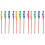 12Pcs Children's Bubble Wands Assorted Colors Safe Plastic Sticks 4