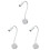 6Pcs Bedroom Desk Lamp White LED Work Light Eye Friendly 2