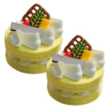 8Pcs PU Fake Cake Multi Color Realistic Ornament for Display