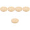 5Pcs Round Wood Lamp Base for LED Light Display Table Stand 5