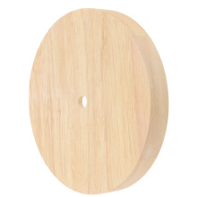 5Pcs Round Wood Lamp Base for LED Light Display Table Stand
