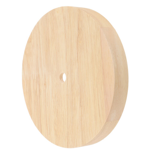 5Pcs Round Wood Lamp Base for LED Light Display Table Stand