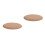 2Pcs Durable Khaki Oval Pottery Molds Clay Tools for Artists 10