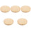 5Pcs Round Wood Lamp Base for LED Light Display Table Stand 4