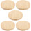 5Pcs Round Wood Lamp Base for LED Light Display Table Stand 8