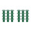 24Pcs Green Plastic Cane Covers Garden Bamboo Pole Protective Toppers 7