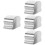4Pcs Silver Stainless Steel Handrail End Caps with Easy Installation 8