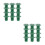 24Pcs Green Plastic Cane Covers Garden Bamboo Pole Protective Toppers 4