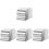 4Pcs Silver Stainless Steel Handrail End Caps with Easy Installation 4