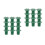 24Pcs Green Plastic Cane Covers Garden Bamboo Pole Protective Toppers 5