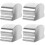 4Pcs Silver Stainless Steel Handrail End Caps with Easy Installation 7