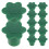 24Pcs Green Plastic Cane Covers Garden Bamboo Pole Protective Toppers 1