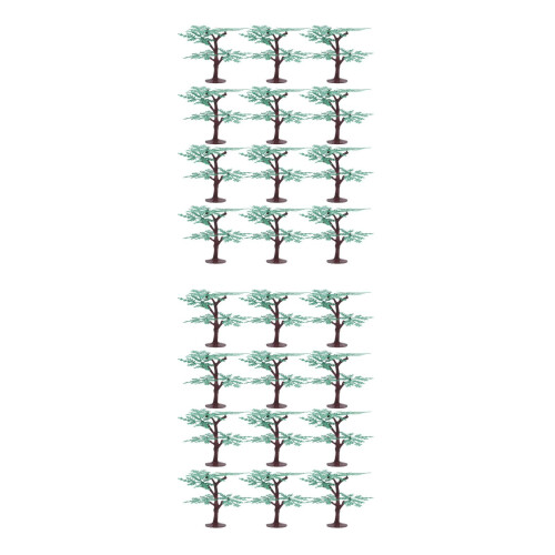 24Pcs Detailed Plastic Model Trees for Architecture and Train Scenery 2