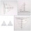 4Pcs White Acrylic Quilting Ruler Templates for Patchwork Sewing Use 6