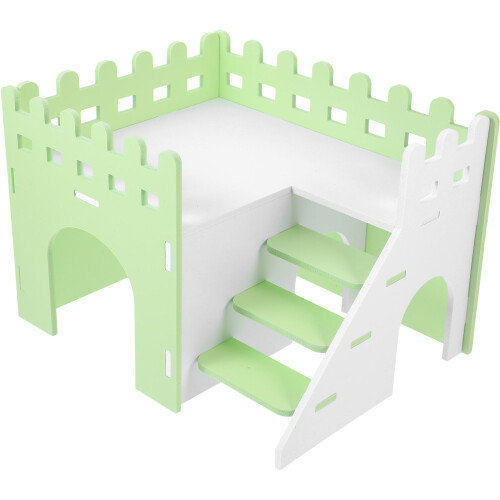2Pièces Abri Hamster En PVC Décoratif, Double Couche 1