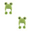 2Pcs Cute Green Woolen Mini Doll Beanies Tiny Knitted Craft Hats 7