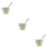 3Pcs White Garlic Press Kitchen Supplies Modern Pounder 9