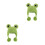 2Pcs Cute Green Woolen Mini Doll Beanies Tiny Knitted Craft Hats 4
