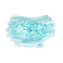 3Pcs Baby Girl Diaper Cover -Blue Pants Lace