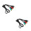 2Pcs Heavy-Duty 1080P Hdtv Convert Cable with Quad-Layer Shielding 8